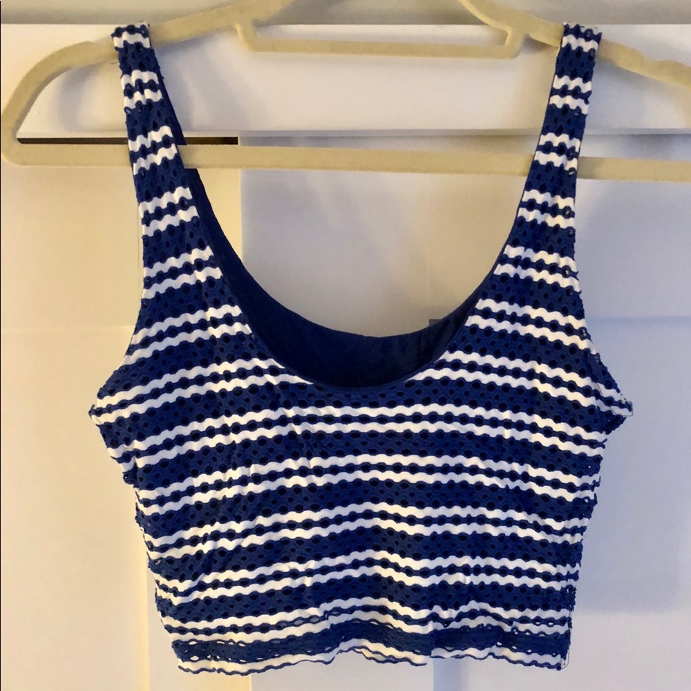 AQUA cropped tank top